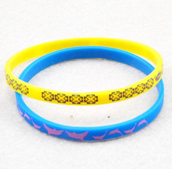 5mm width Silicone Rubber Bracelets For Gifts