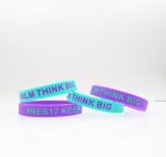 ink Filling Silicone Rubber Wristbands