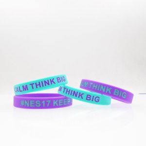 ink Filling Silicone Rubber Wristbands