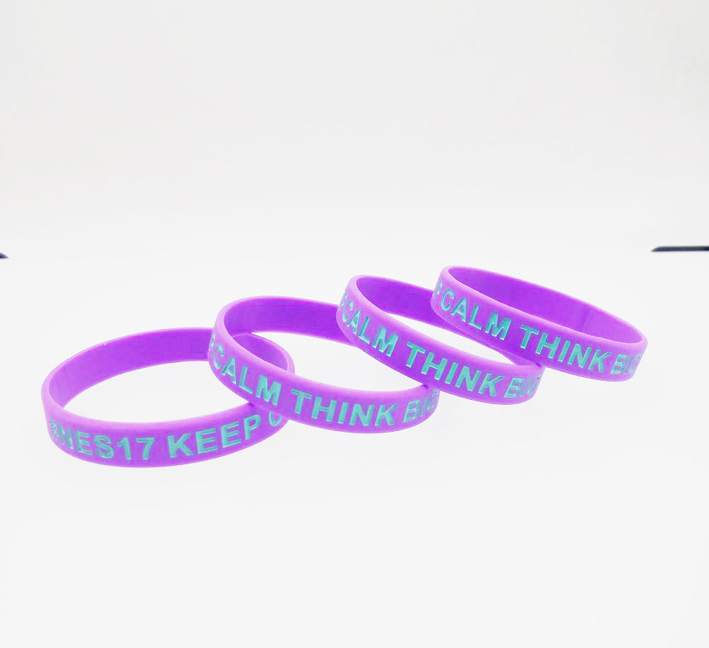  ink Filling Silicone Rubber Wristbands