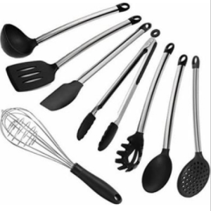 8PCS stainless steel silicone Cooking Utensils Set